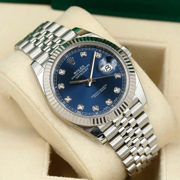 ROLE_X DATEJUST SILVER BLUE AUTOMATIC