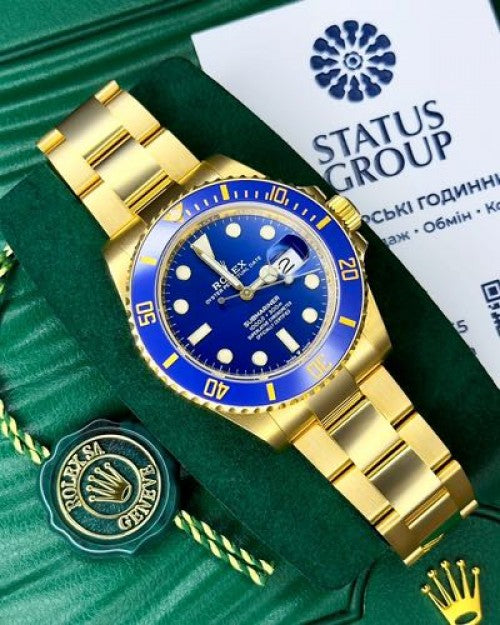 ROLE_X SUBMARINE Gold Blue WATCH