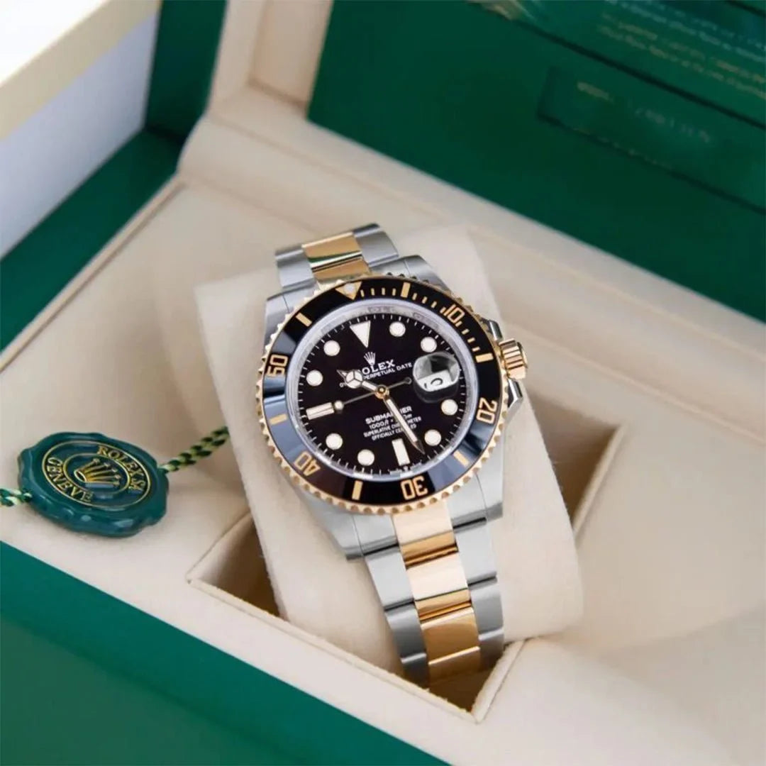 Role_x Submariner Silver Gold Black Metal Watch